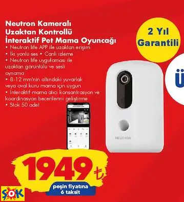 NEUTRON KAMERALI UZAKTAN KONTROLLÜ İNTERAKTİF PET MAMA OYUNCAĞI